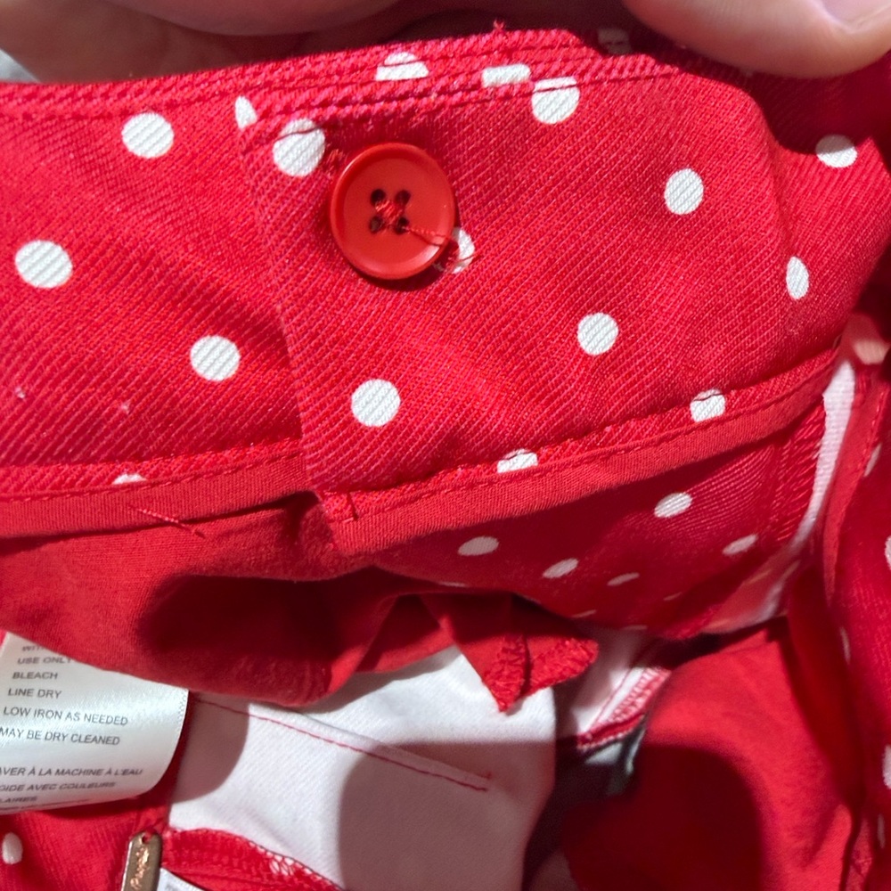 Free People Red and White Polka Dot Garment 10 - Picture 8 of 11